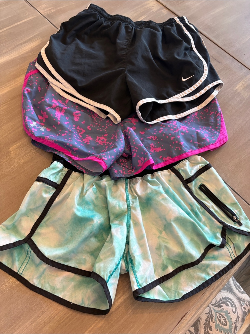 Lululemon size 4 FAIR condition, Nike size small, Under armour size Medium